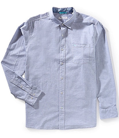 Tommy Bahama Big & Tall Nova Wave Long Sleeve Woven Shirt