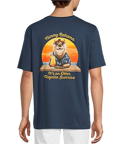 Tommy Bahama Big & Tall Otter Tequila Sunrise Short Sleeve T-Shirt