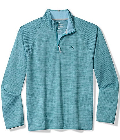 Tommy Bahama Big & Tall Palm Pro Quarter Zip Pullover