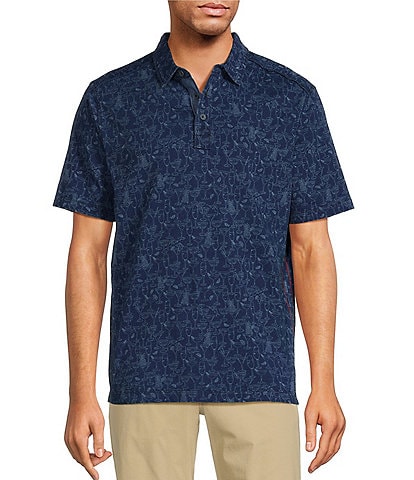 Tommy Bahama Big & Tall Sippin Soiree Short Sleeve Knit Polo Shirt