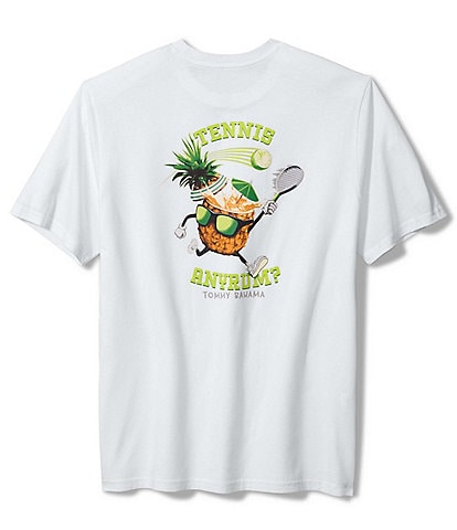 Tommy Bahama Big & Tall Tennis Anyrum Short Sleeve Graphic T-Shirt