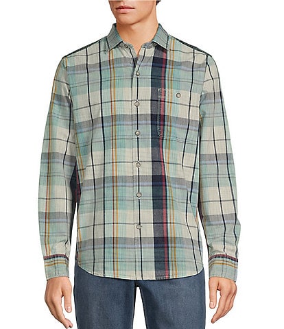 Tommy Bahama Big & Tall Tortola Sunwash Check Long Sleeve Woven Shirt