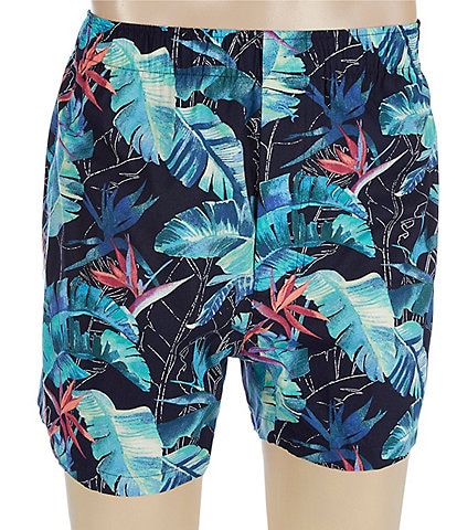 Tommy Bahama Birds Of Paradise 4.25#double; Inseam Woven Boxers