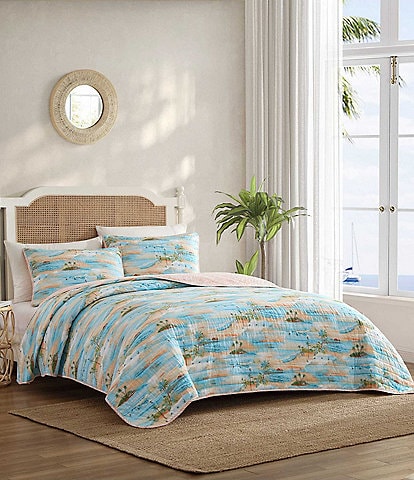 Tommy Bahama Bon Voyage Cotton Reversible Quilt Mini Set