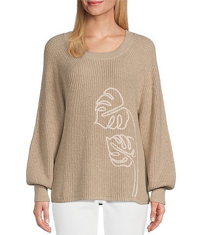 Tommy Bahama Breezy Beach Crew Neck Long Sleeve Sweater