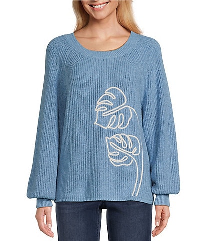 Tommy Bahama Breezy Beach Crew Neck Long Sleeve Sweater