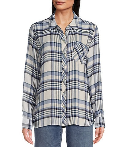 Tommy Bahama Breezy Shoreline Lightweight Long Sleeve Button Front Flannel