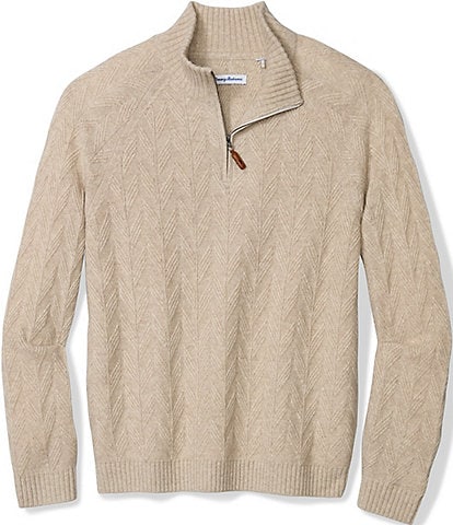 Tommy Bahama Cabana Canyon Wool Blend Half-Zip Pullover