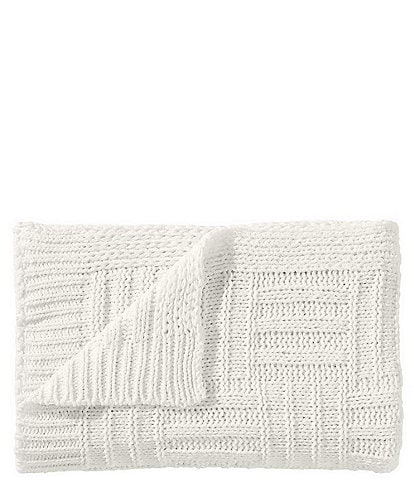 Tommy Bahama Chain Basket Knit Throw Blanket