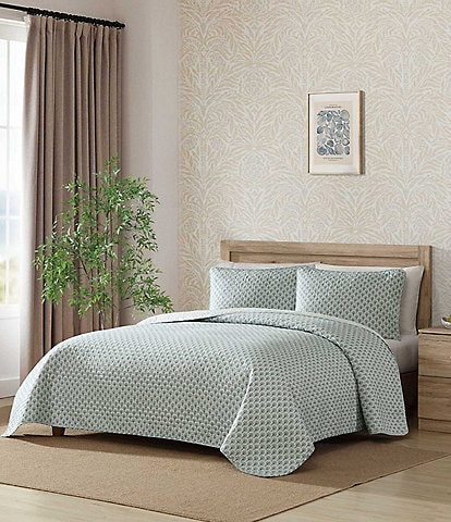 Tommy Bahama Coastal Batik Cotton Reversible Quilt Mini Set