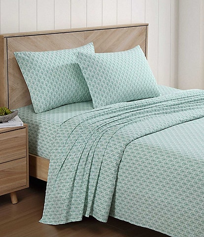 Tommy Bahama Coastal Batik Printed Cotton  Sheet Set
