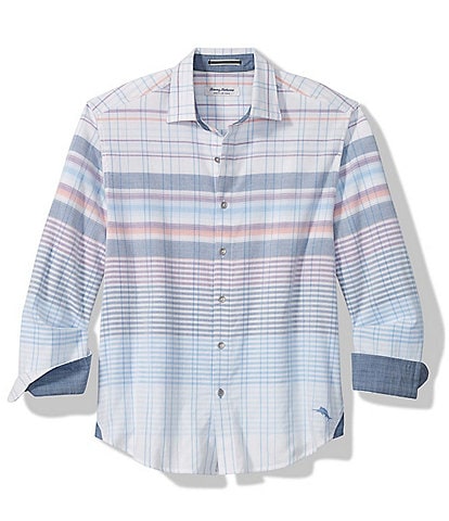 Tommy Bahama Coastline Cord Horizon Lines Long Sleeve Woven Shirt