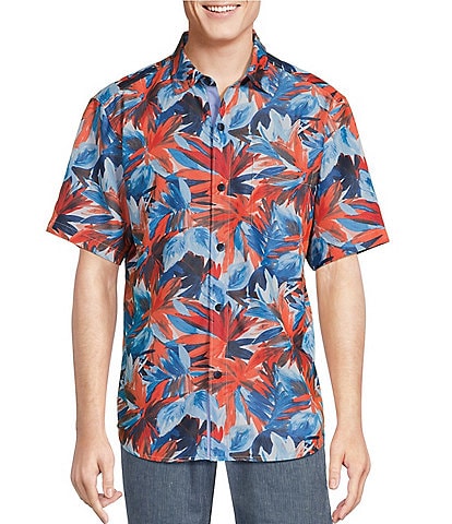 Tommy Bahama Coconut Point Firecracker Fronds Short Sleeve Woven Shirt