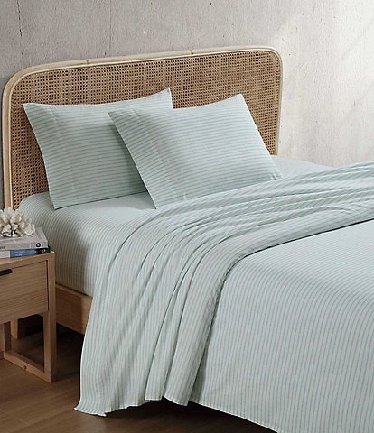 Tommy Bahama Cool Beach Stripe Cotton Percale Sheet Set