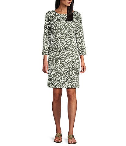 Tommy Bahama Darcy Safari Spots 3/4 Sleeve Dress