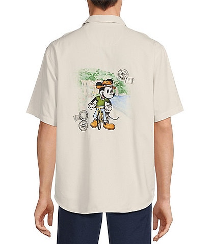 Tommy Bahama Disney Take The Scenic Route Short Sleeve Dobby Shirt