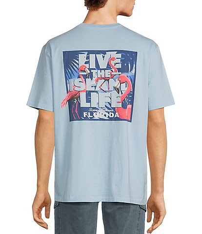 Tommy Bahama Flamingo Blues Short Sleeve Graphic T-Shirt