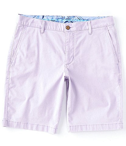 Tommy Bahama Flat Front Straight Fit Stretch Sateen 10#double; Inseam Boracay Shorts