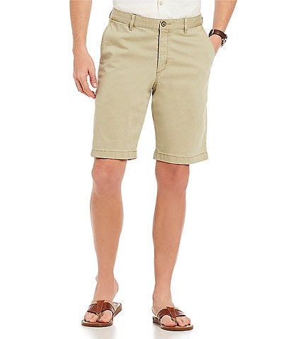 Tommy Bahama Flat Front Straight Fit Stretch Sateen 10" Inseam Boracay Shorts