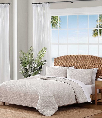 Tommy Bahama Fronds Cotton Reversible Quilt Mini Set