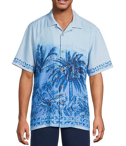 Tommy Bahama Hula Blues Short Sleeve Woven Camp Shirt