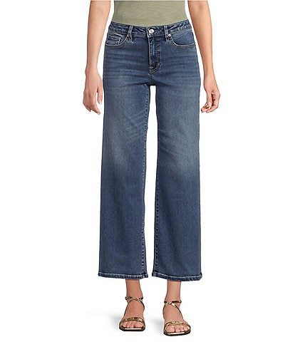 Tommy Bahama Indigo High Rise Wide Leg Cropped Jean