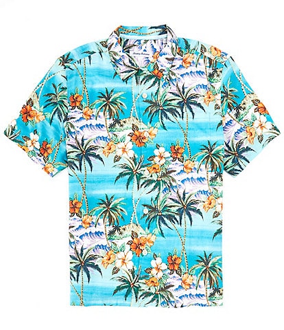 Tommy Bahama Veracruz Cay Horizon Isles Short Sleeve Woven Camp Shirt
