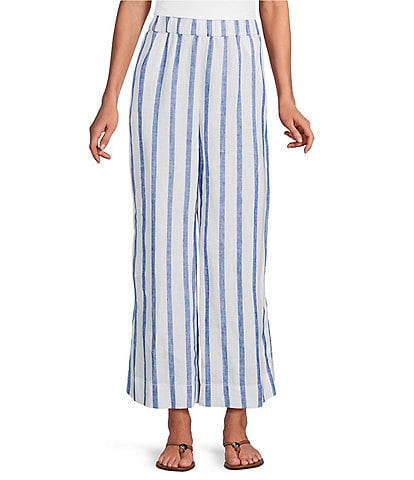 Tommy Bahama Isla Sol Two Palms Linen Coulotte Pants