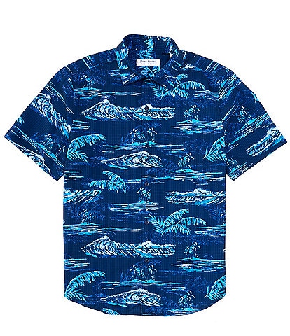 Tommy Bahama IslandZone® Bahama Coast Indigo Shores Short Sleeve Woven Shirt
