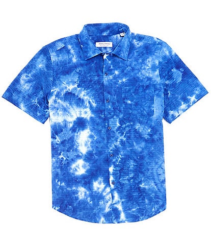 Tommy Bahama IslandZone® Bahama Coast Tie Dye Short Sleeve Woven Shirt