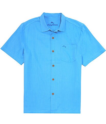 Tommy Bahama IslandZone Coastal Breeze Check Short Sleeve Woven Shirt