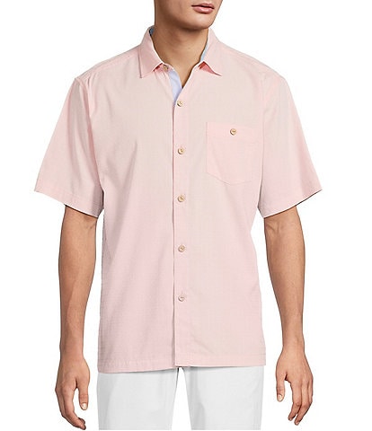 Tommy Bahama IslandZone Coconut Point Costa Check Short Sleeve Woven Shirt