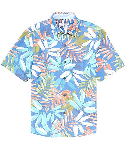 Tommy Bahama IslandZone Coconut Point Palm Vista Camp Shirt in Atlantis  Teal – Island Trends