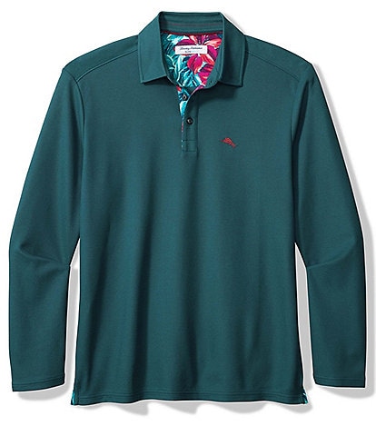 Men's Tommy Bahama Navy Houston Texans Aqua Lush Full-Button Shirt