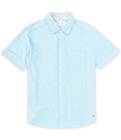 Tommy Bahama IslandZone® San Lucio Garden Happy Hour Short Sleeve Gingham Woven Shirt