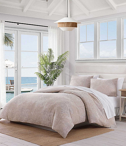 Tommy Bahama Jungle Palms Cotton Reversible Comforter Mini Set