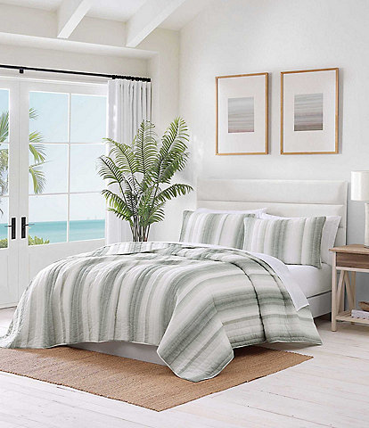 Tommy Bahama La Prisma Stripe Texture Cotton Quilt Mini Set