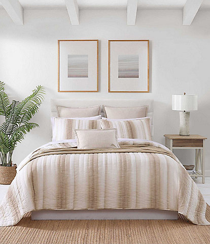 Tommy Bahama La Prisma Stripe Texture Cotton Quilt Mini Set