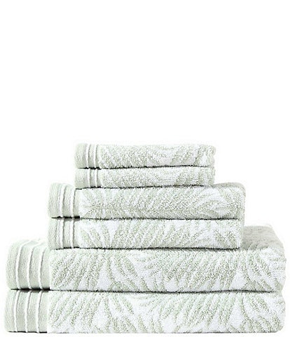 Tommy Bahama Linear Palms Cotton Terry 6-Piece Towel Set