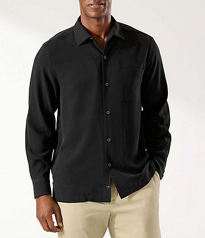 Tommy Bahama Long Sleeve Catalina Twill Silk Shirt