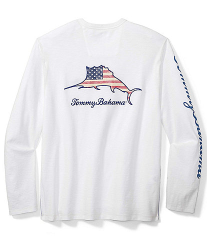 Tommy Bahama Long Sleeve Patriotic Billboard T-Shirt