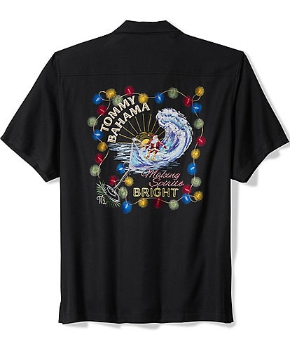 Tommy Bahama Making Spirits Bright Short Sleeve Woven Shirt