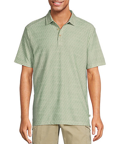 Tommy Bahama Mod Palm Geo Short Sleeve Polo Shirt