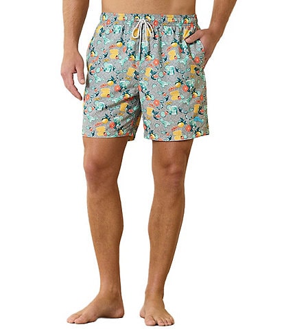 Tommy Bahama Naples Tales Of A Cocktail 6#double; Inseam Swim Trunks