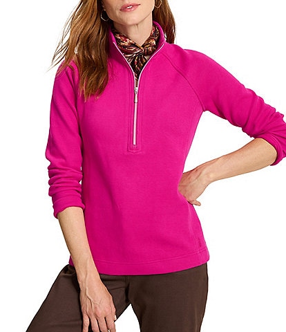 Tommy Bahama New Aruba French Rib Knit Stand Collar Long Sleeve Pullover