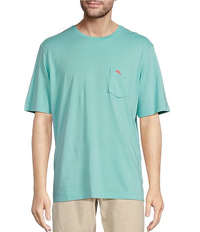 Tommy Bahama New Bali Skyline Short Sleeve Crewneck Solid Pocket T-Shirt