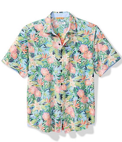 Tommy Bahama Nova Wave Jungle Party Short Sleeve Woven Shirt