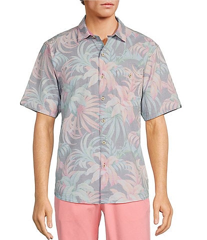 Tommy Bahama Nova Wave Midnight Tropics Short Sleeve Woven Shirt