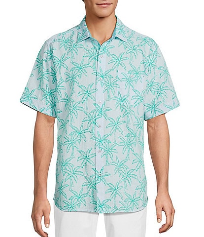 Tommy Bahama Nova Wave Royal Palmetto Short Sleeve Woven Shirt