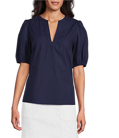 Tommy Bahama Oceana Puff Sleeve Top